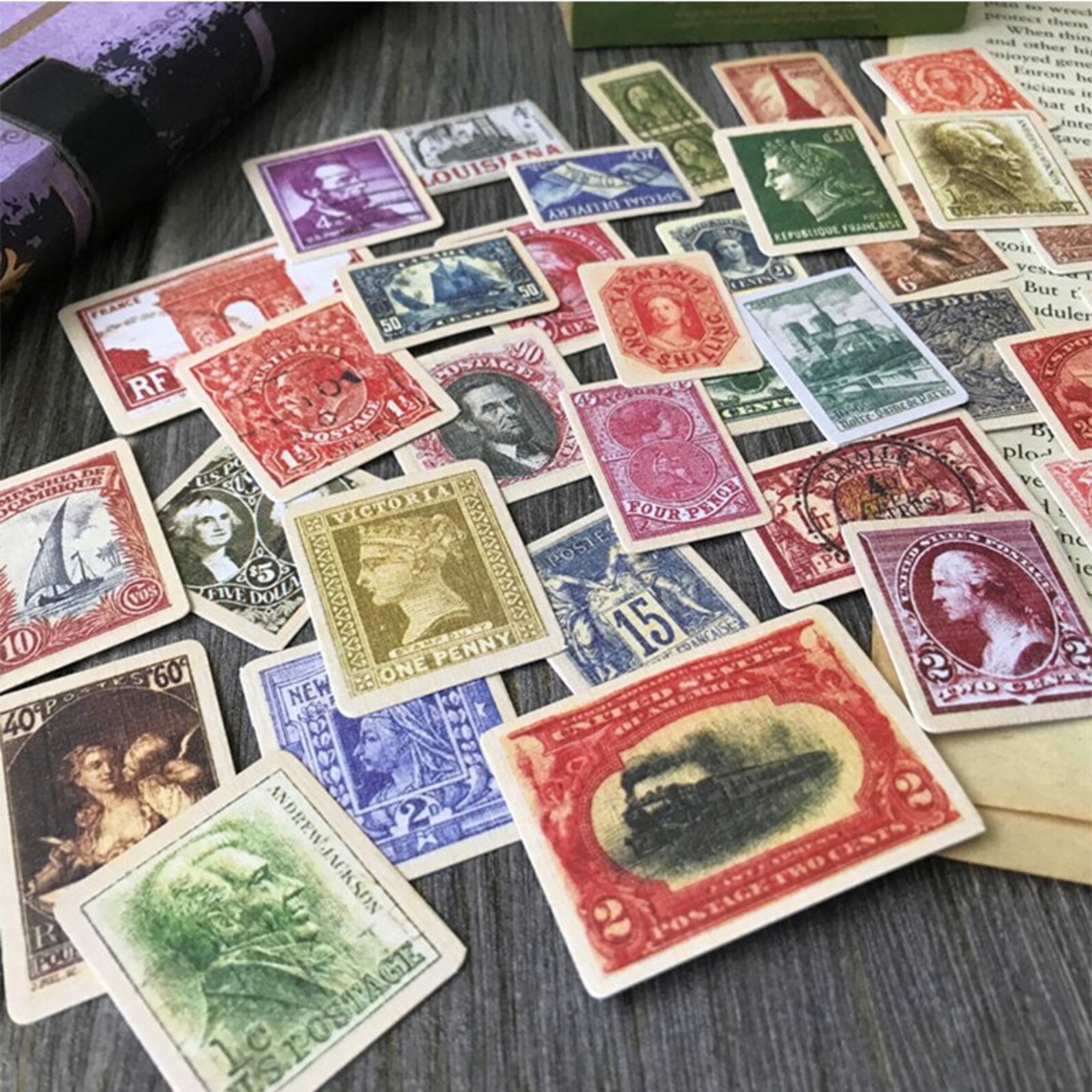 36PCS Vintage Handwerk Stempel DIY Kit Geschenke | Etsy