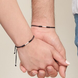 Morse code couple bracelets Clearance