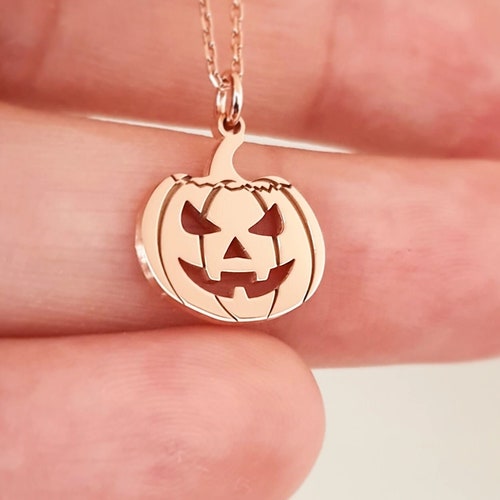 Gold Pumpkin Pendant Necklace 9K 14K 18K Solid Gold Yellow | Etsy Gold Pumpkin Pendant Necklace 9K 14K 18K Solid Gold Yellow | Etsy