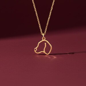 Gold Vermeil Dog Necklace | Pet Lover Gift | Minimalist Animal Pendant | Dainty Puppy Charm