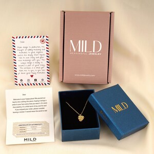 14k massief gouden pentagramketting: geometrische sterbedel afbeelding 8