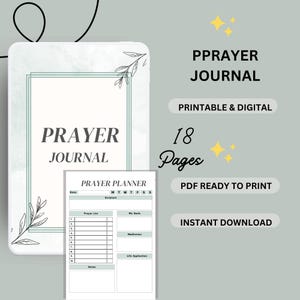 Prayer Planner, Spiritual Journal, Daily Prayer Log, Faith Tracker, Devotional Planner, Bible Study Journal, Prayer Request Organizer