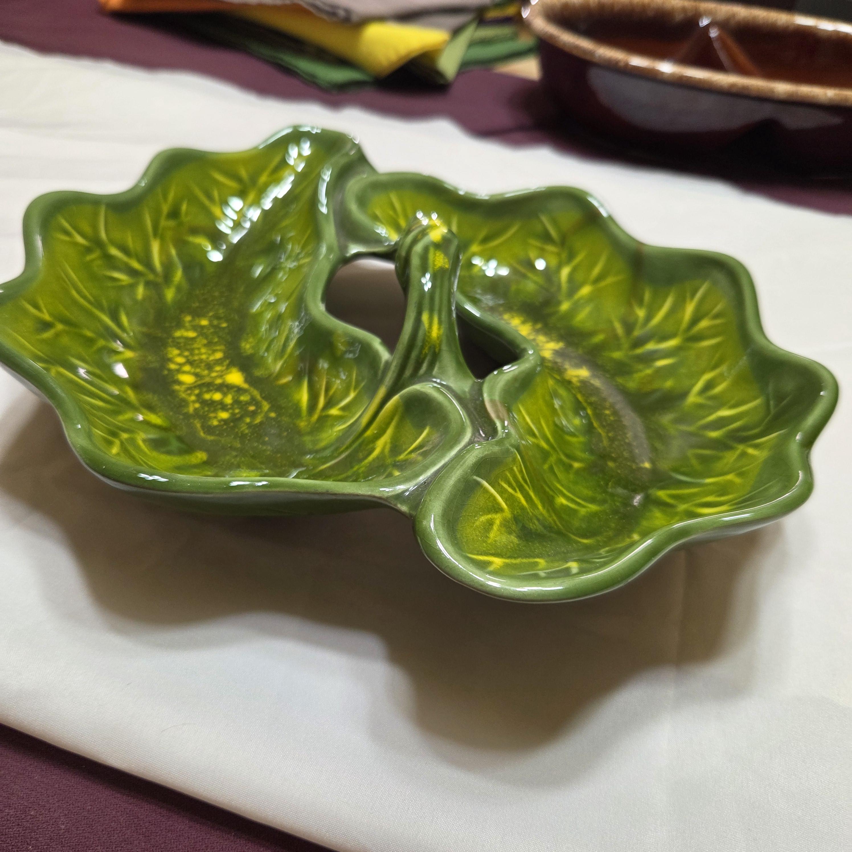 California Original Pottery Leaf Tray - Etsy