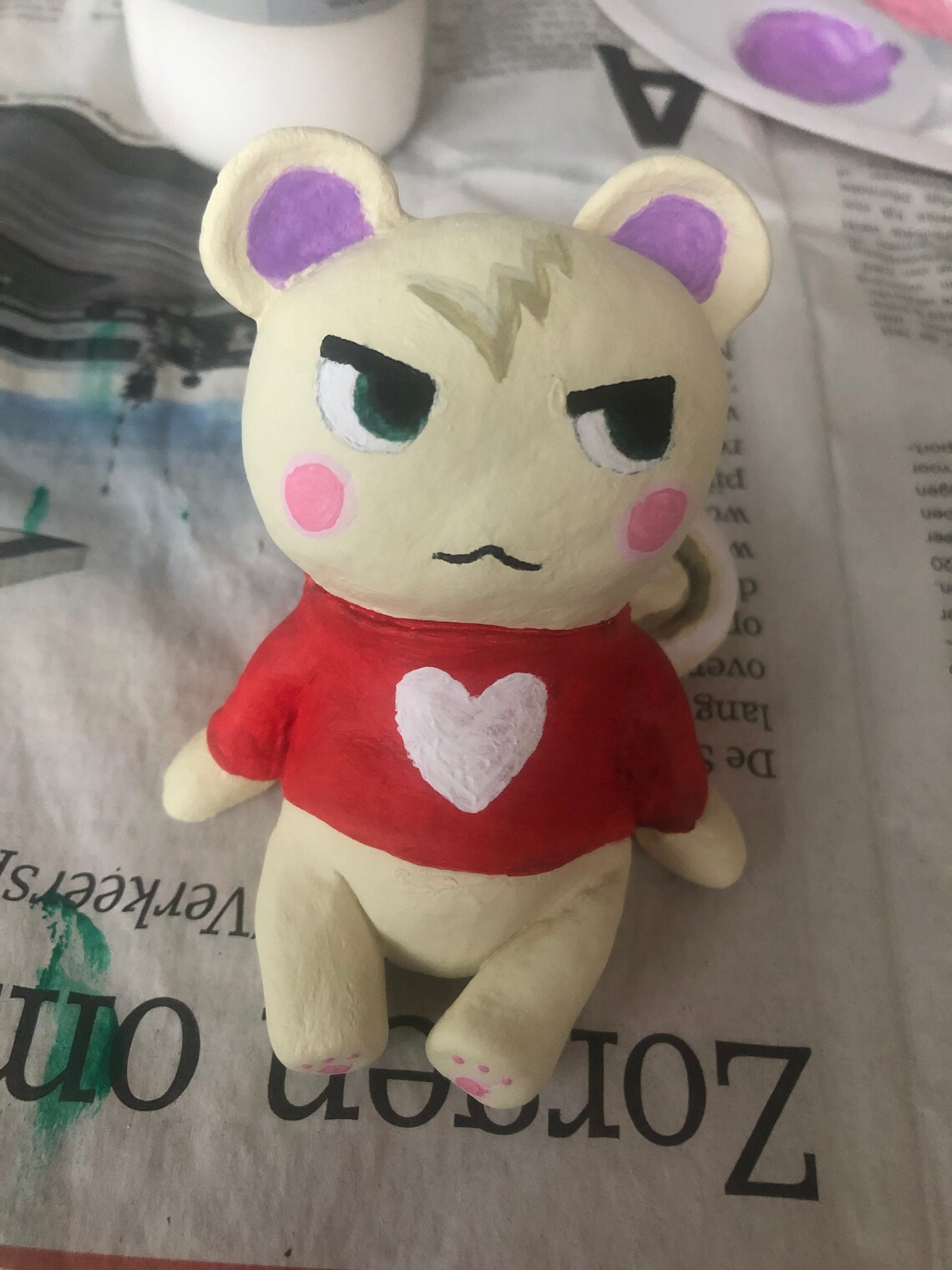 clay animal crossing figures