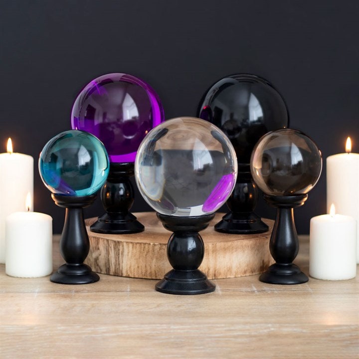 Crystal Ball on Stand Divination Fortune Telling Witch Etsy