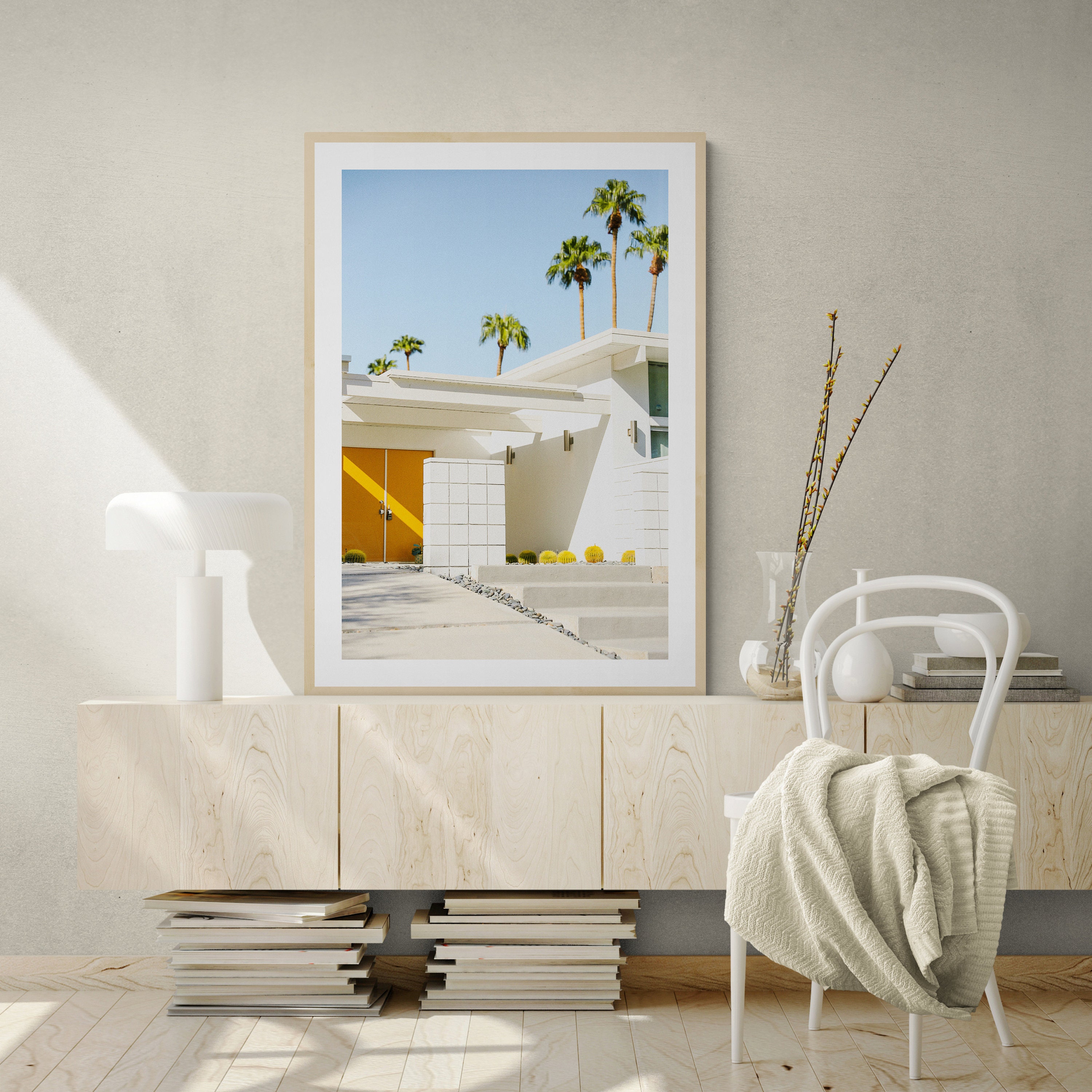 Palm Springs Midcentury Modern Home With Orange Door - Etsy