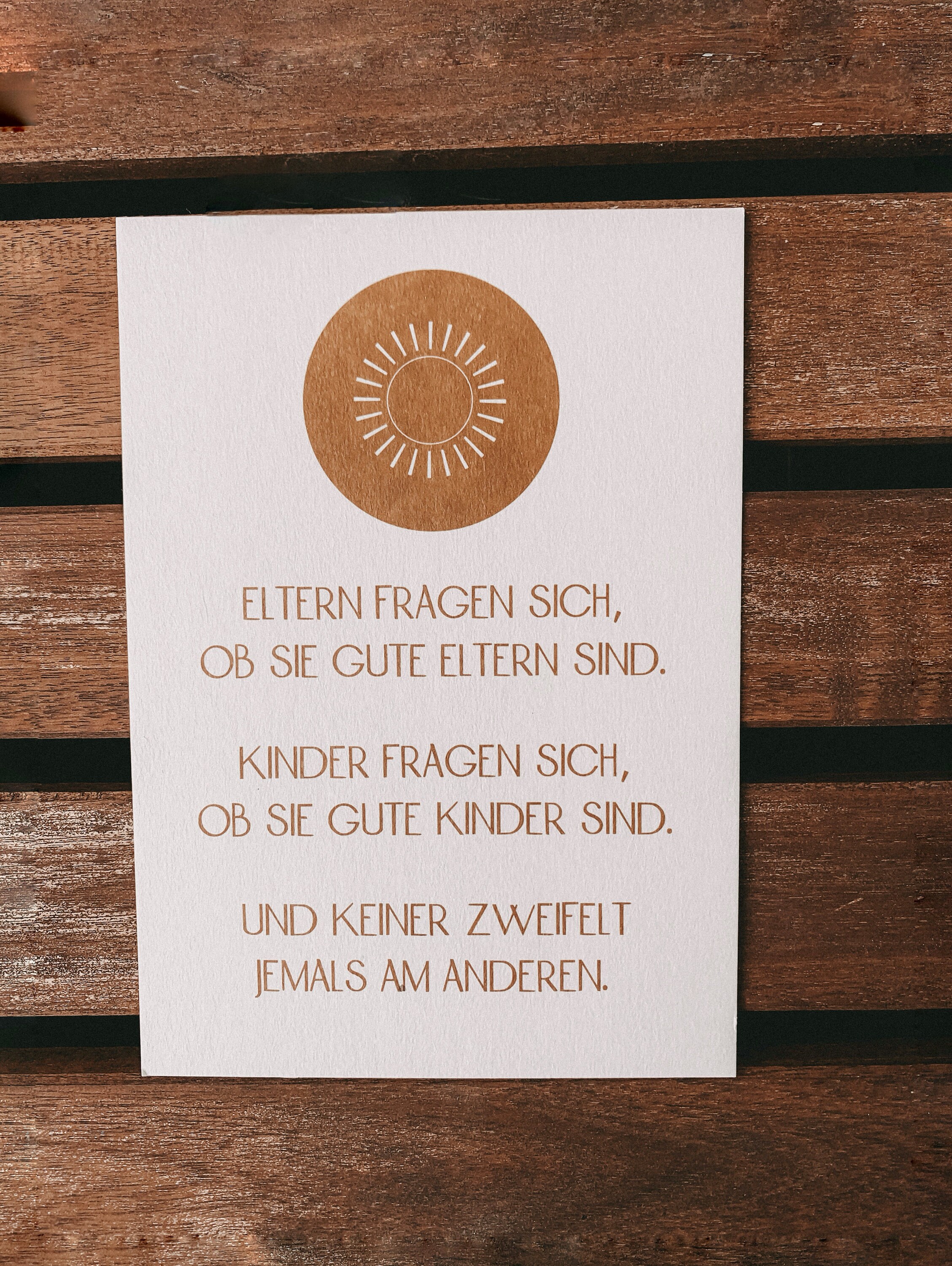 Maxikarte Eltern Kinder Karte Postkarte Bindungsorientiert | Etsy