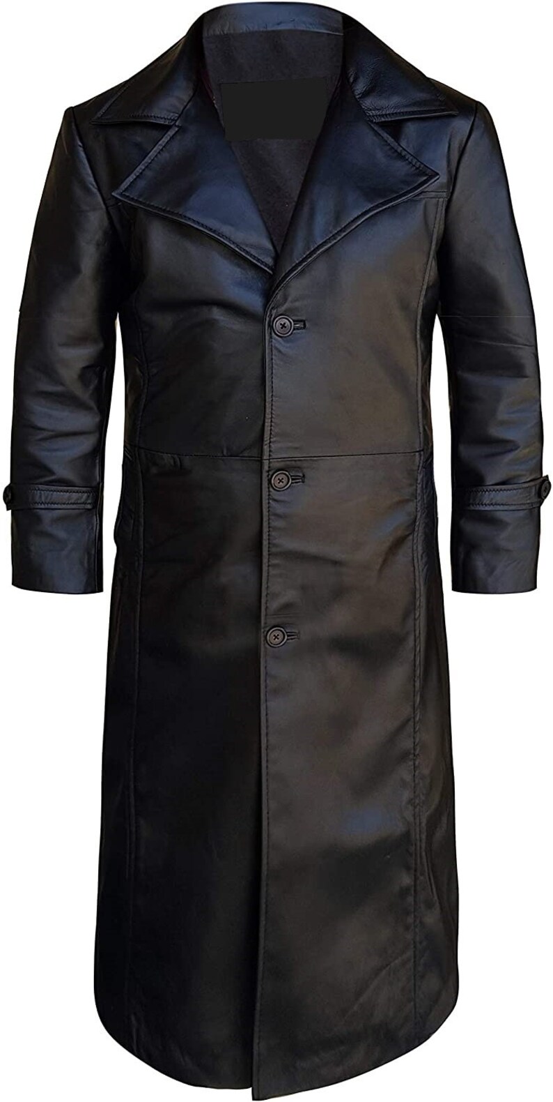 New Men Leather Trench Coat Real Leather Jacket Trench Coat Handmade ...