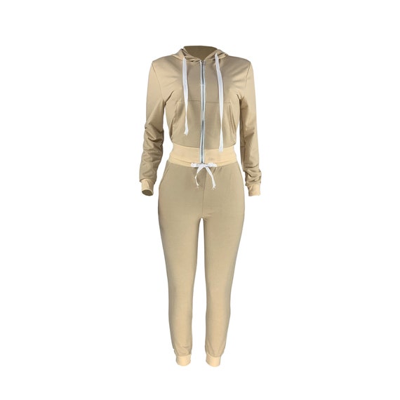 Women's Tracksuit Full Sleeve Casual Tracksuit Hooded and Jogging Pants  Women's Winter Fashion Warm Hoodie Sweatshirts Long Pant Sets. -  Israel