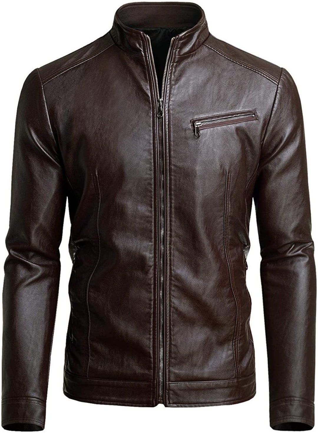 Men Black Leather Jacket Handmade Genuine Leather Motorcycle Vintage ...