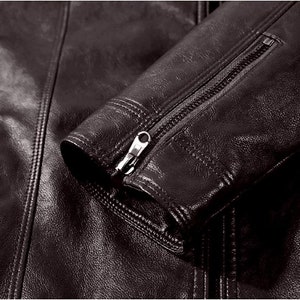 Men Black Leather Jacket Handmade Genuine Leather Motorcycle Vintage ...