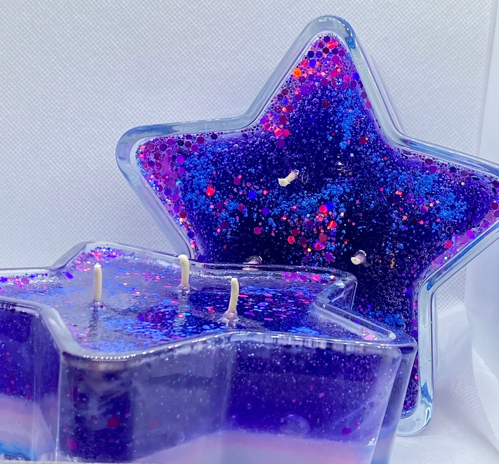 5 Star Galaxy Gel & Soy combo 3wick Candle Etsy
