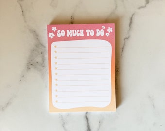 Retro to-do list notepad, Cute Memo notepads