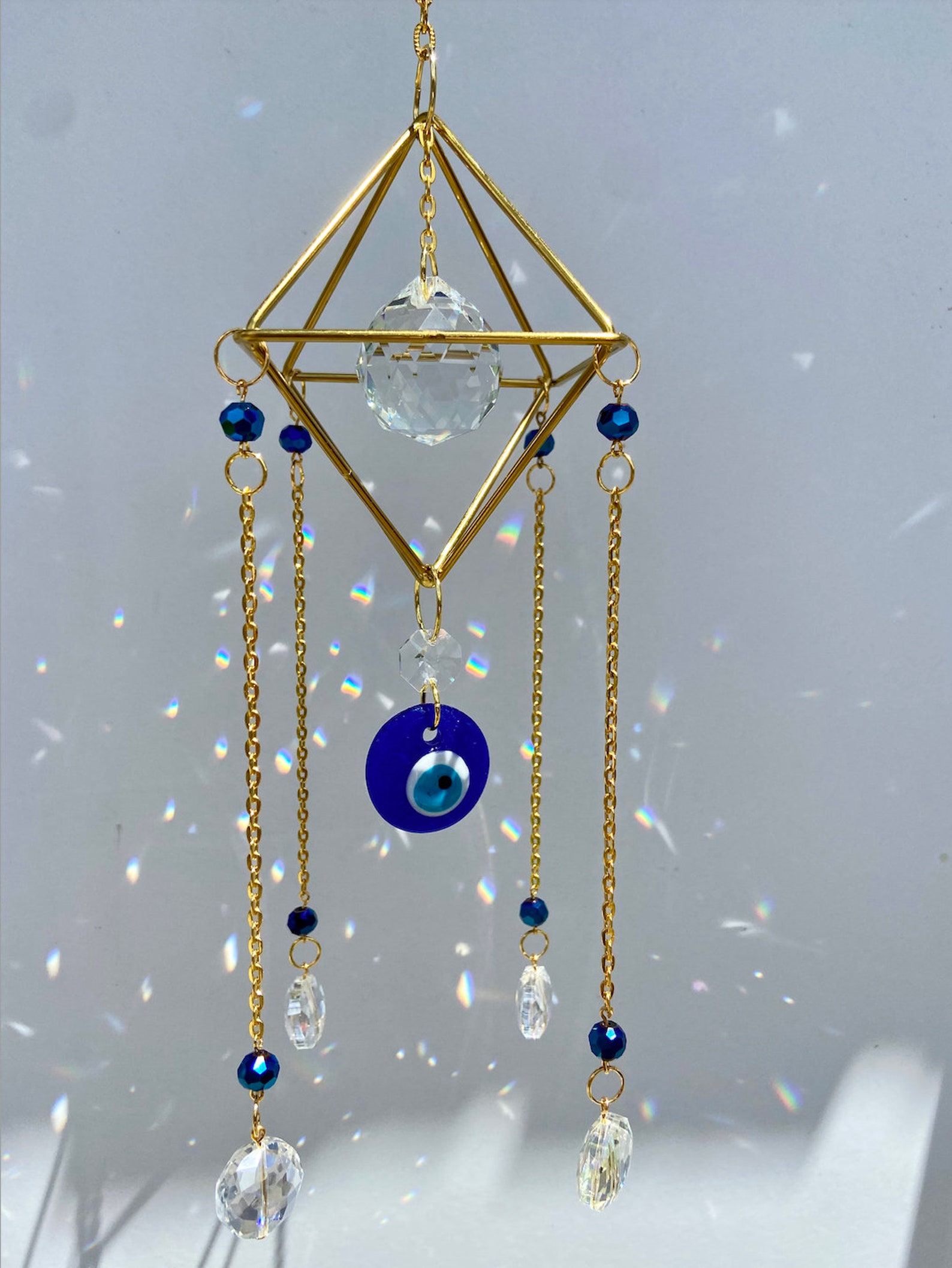 Protection Sun Catcher Crystal Sun Catcher Crystal Dream Etsy