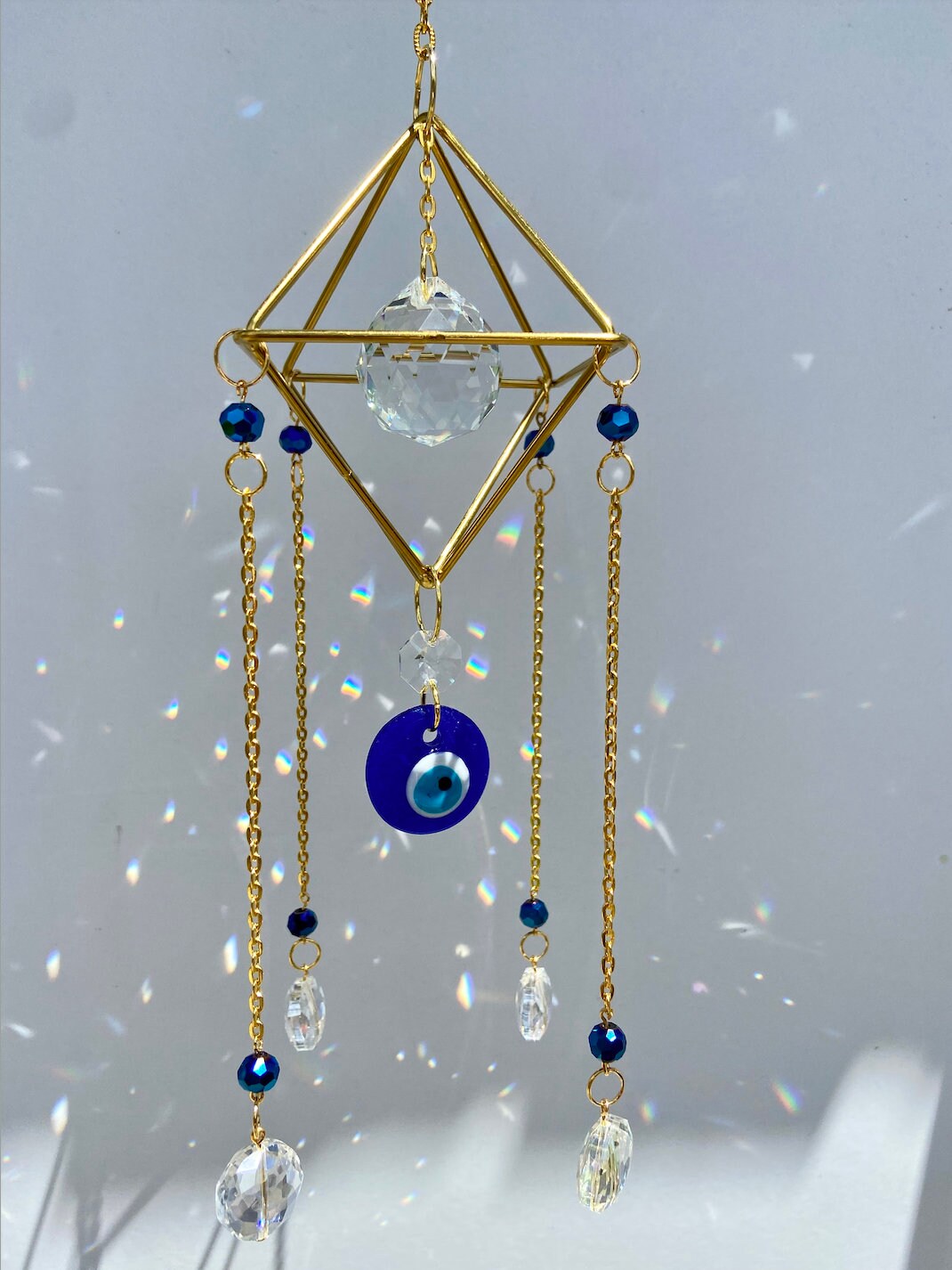 Protection Sun Catcher Crystal Sun Catcher Crystal Dream Etsy