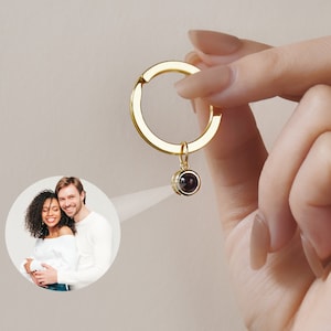 Llavero con foto de proyección • Regalo conmemorativo con llavero • Llavero con foto en el interior • Regalos con foto personalizados • Regalo para él • Regalo de aniversario