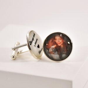 Custom Photo Cuff Links • Wedding Cufflinks • Photo Cufflink For Groom • Custom Memorial Photo Cufflinks • Cufflinks for Husband • Groom