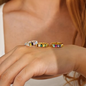 Birthstone Ring • Multi-Stone Family Ring • Ring for Women • Mother&#39;s Day Gift • Personalized Ring • Birthstone Gifts • Mothers Jewelry
