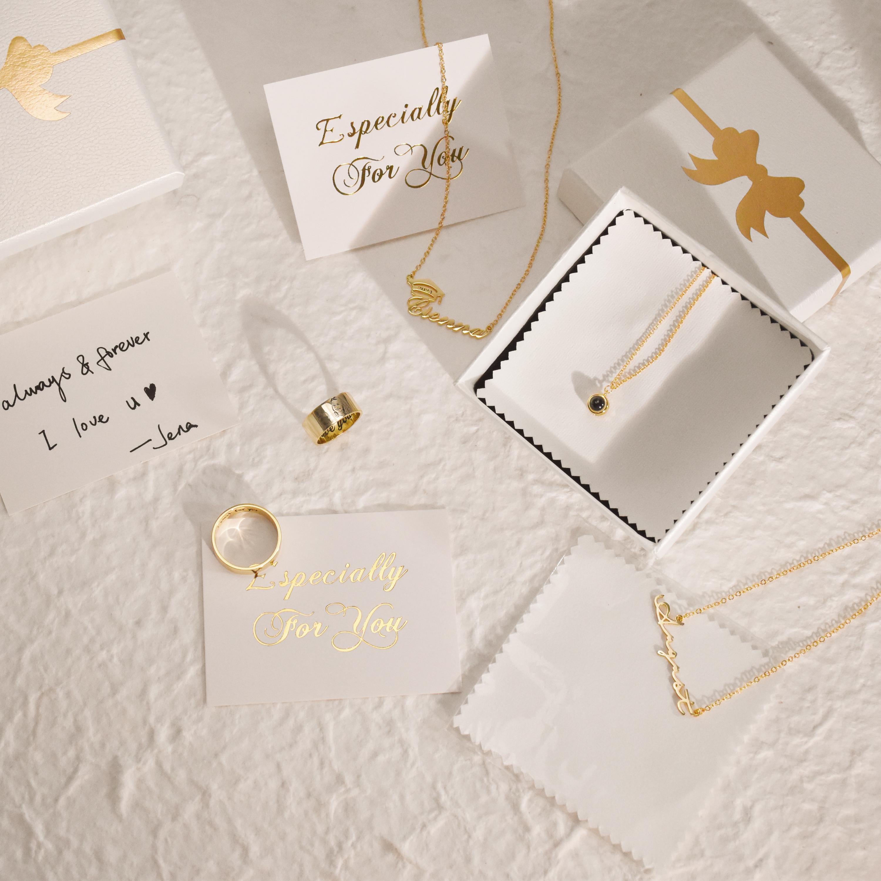 18K Gold Plated Name Necklace • Personalized Name Pendant