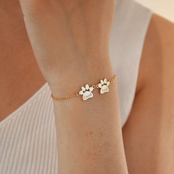 Dog paw bracelet outlet