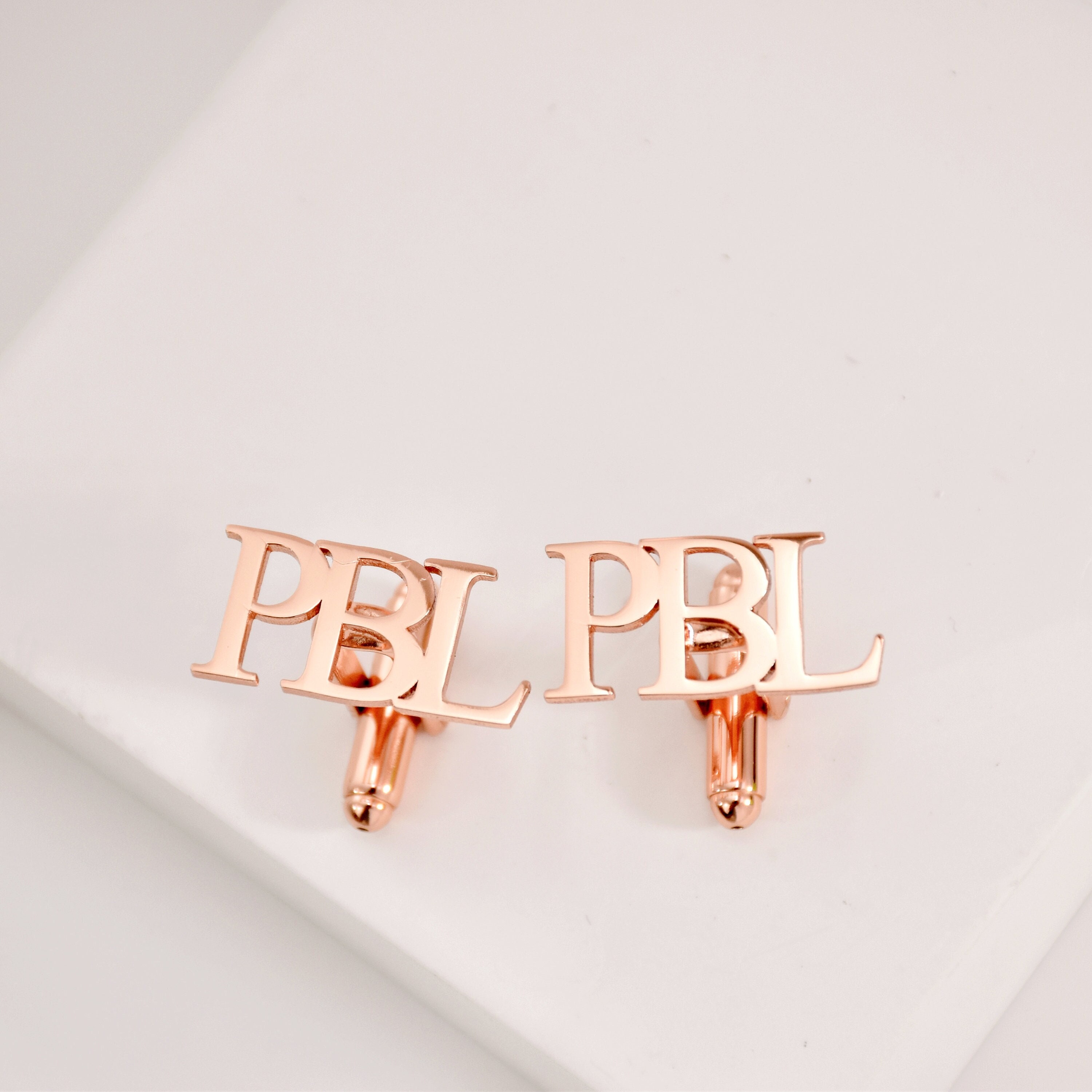 Personalized Name Cufflinks • Customized Initial Letter Cuff Links • Groom Wedding Cufflinks • Best Men Gift • Wedding Gift For Him