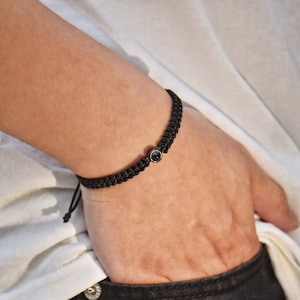 Bracelet personnalisé pour projection de photos Bracelet en corde tressée Bijoux avec image à l'intérieur Cadeau pour lui Cadeau commémoratif image 9