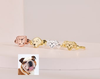 Haustier-Foto-Ring • Personalisierter Haustier-Portrait-Ring • Haustier-Foto-Ring • Haustier-Erinnerungsring • Ihr Haustier-Ring • Haustier-Erinnerungsschmuck • Haustier-Liebhaber-Geschenk