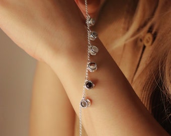 Personalized Photo Bracelet • Projection Bracelet Multi Beads • Memorial Bracelet • Customized Gift for Her • Birthday Wedding Friend Gift