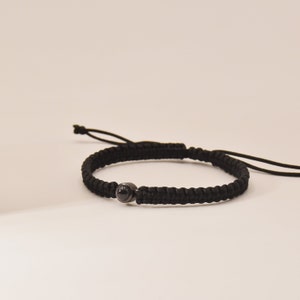 Bracelet personnalisé pour projection de photos Bracelet en corde tressée Bijoux avec image à l'intérieur Cadeau pour lui Cadeau commémoratif image 7