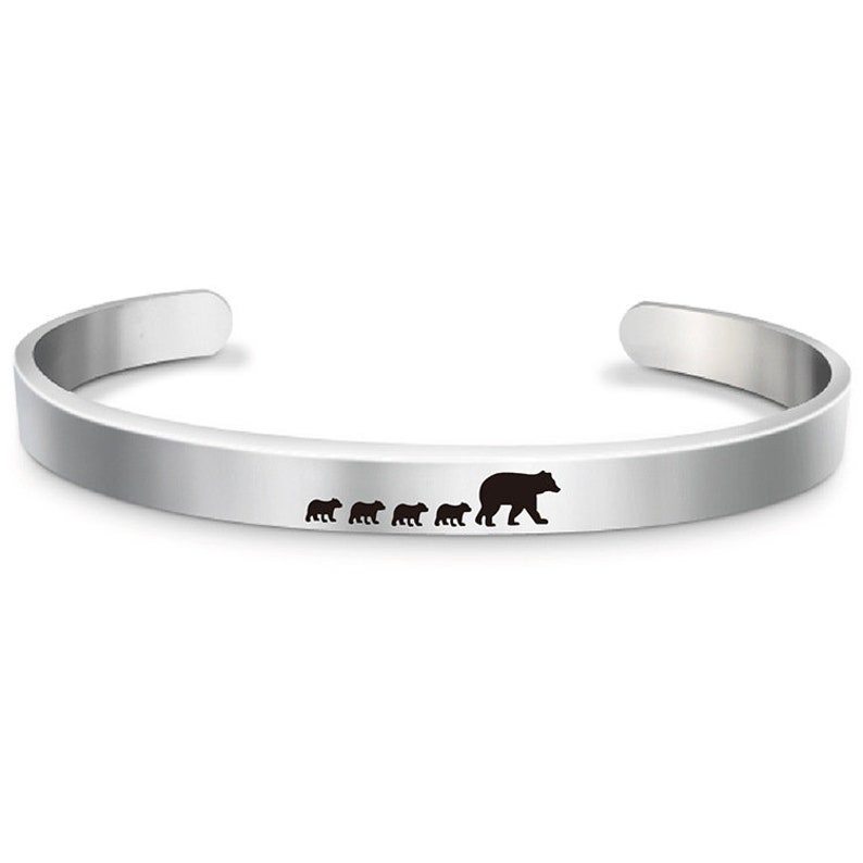 Personalisiertes Mama Bär Armband Geschenk für Mama Personalisiertes Armband für Oma mit Kindernamen Geschenk für Mama Bild 7