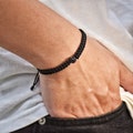 Customized Photo Projection Bracelet • Braided Rope Bracelet • Picture Inside Jewelry • Gift for Him • Memorial Gift
