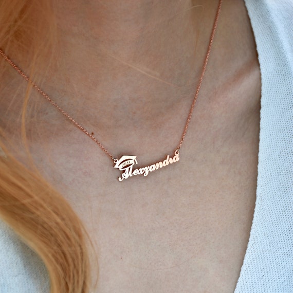 Custom Graduation Name Necklace 2022 