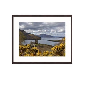 Eilean Donan Castle, Dornie, Kyle of Lochalsh, Scotland, Historic Castle, Scottish Castle  Photographic image.