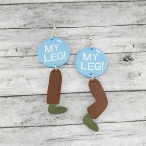Freds Leg Dangle Earrings, Sponge Gifts for Adults, Hypoallergenic Jewelry, Christmas Gift for Teen,