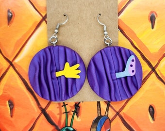 Talent Show Hand Meme Earrings, Sponge Gifts for Adults, Nickel-Free Jewelry, Hypoallergenic for Sensitive Ears, 90s Nostalgia