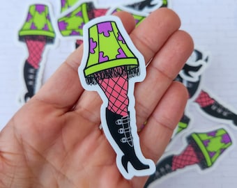Patrick Leg Lamp Sticker, Sponge Bob Sticker, Sponge Bob Gift Kids, Patrick Sticker, Waterproof Stickers for Water Bottles, Funny Laptop