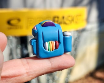 Mini Disc Golf Bag Keychain, Mini Disc Golf Bag Ornament, Disc Golf Gifts for Men