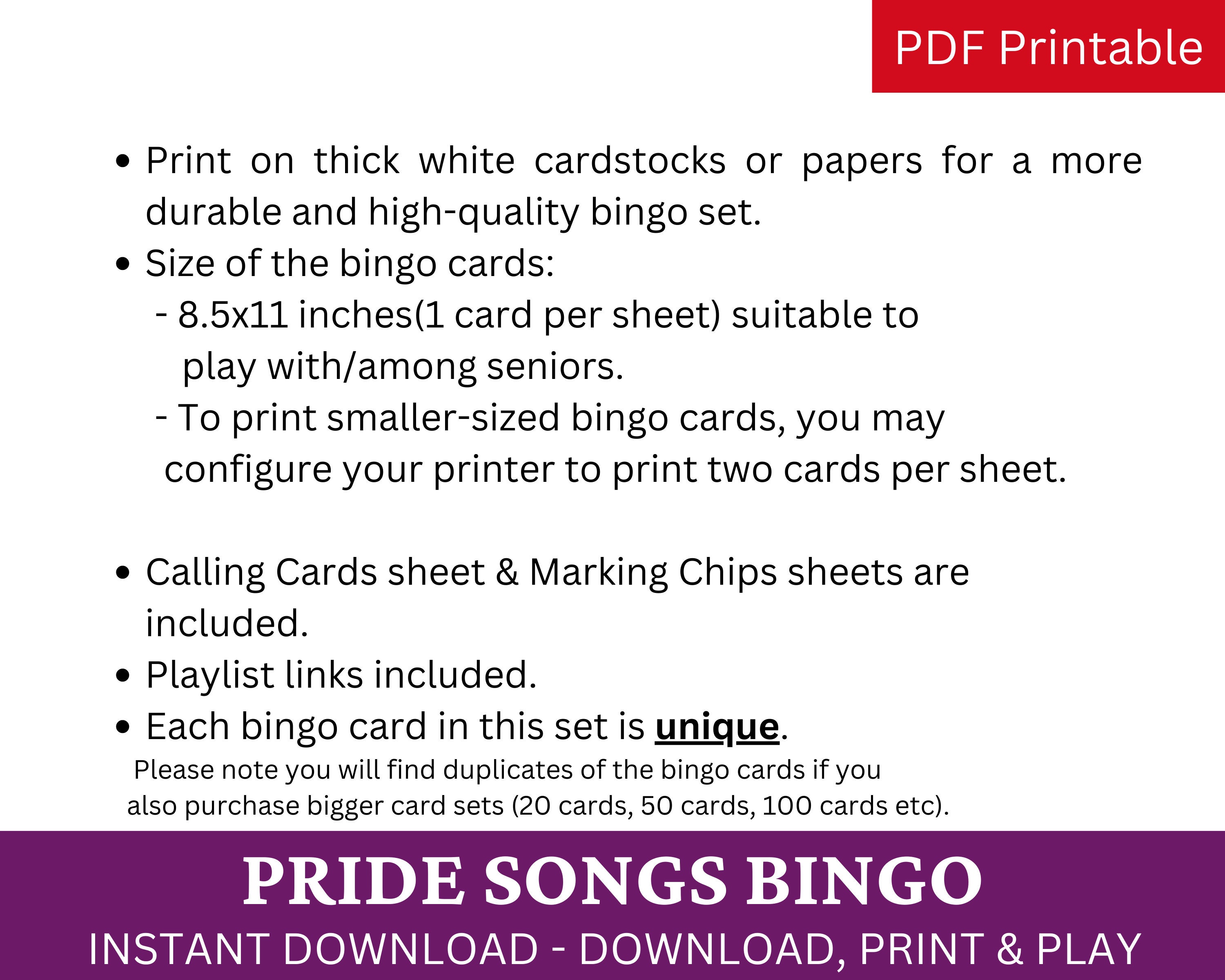 Pride Bingo Cards - Page 20