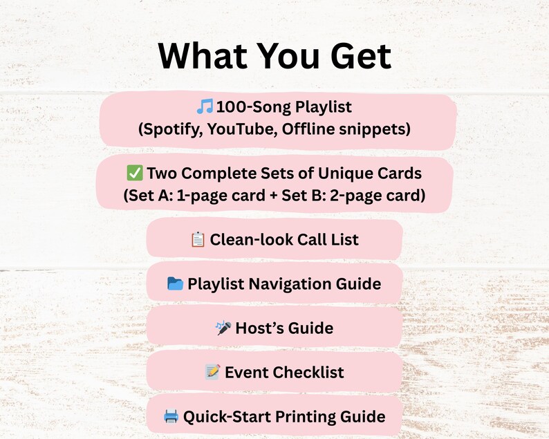 Bingo musical de Halloween, 100 cartones, 100 listas de reproducción de canciones incluidas, juego en PDF imprimible, descarga instantánea imagen 3
