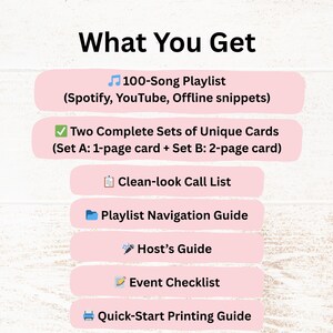 50 cartes de jeu de bingo avec chansons hip-hop, activité de fête de musique rap, soirée familiale, jeu à imprimer, jeu PDF brise-glace anniversaire, bingo club image 3