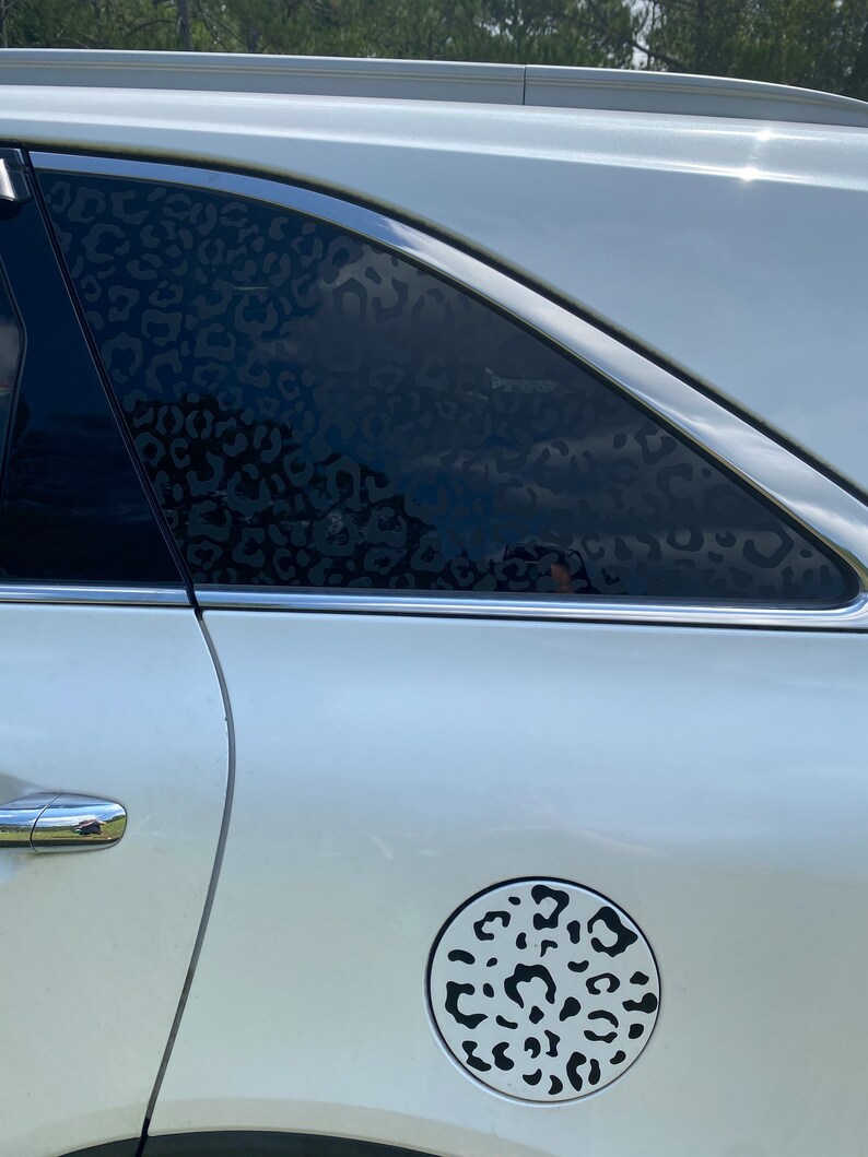 Leopard Print Decal Set for Car Etsy