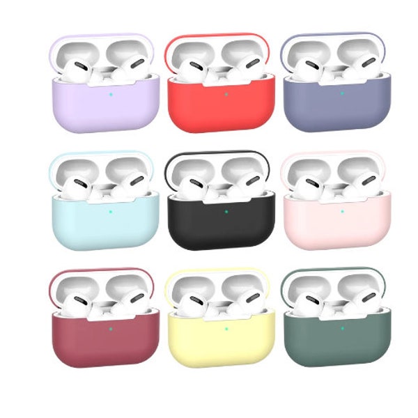 Silicone AirPods Pro Case For Apple Soft Case Cover Slim Skin Protects