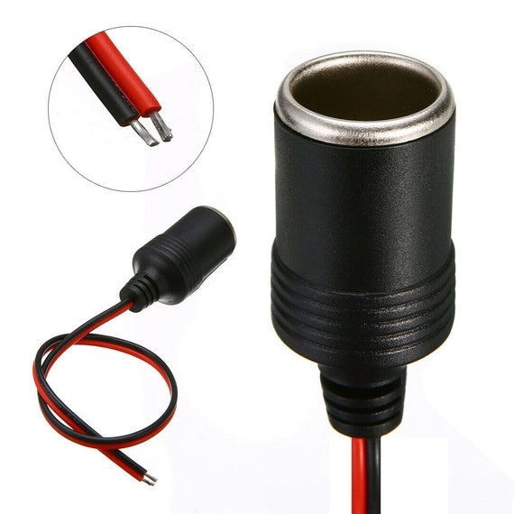 DC 12/24V 10A Car Cigarette Lighter Charger Cable Female Socket Plug Connector  Adapter 