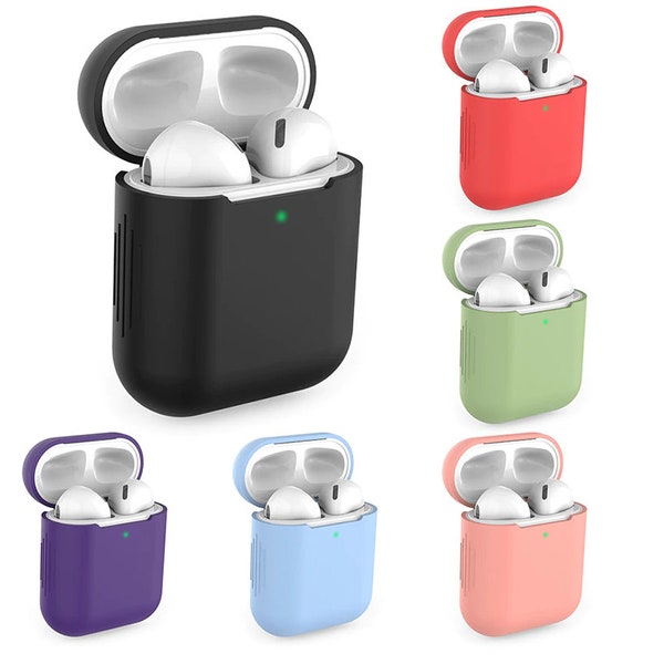 Silicone Case For Apple Airpods 1 & 2 Silicone Slim Skin Earphones Cover