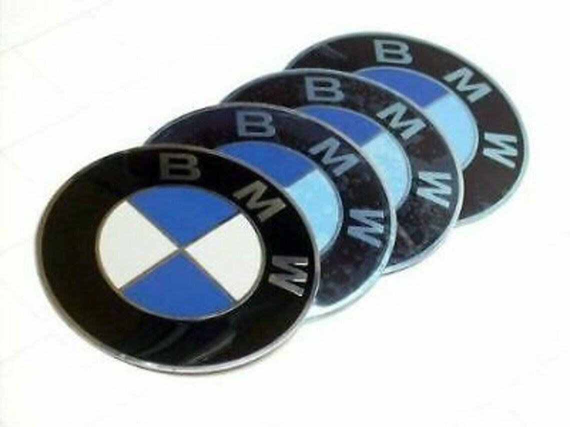 4pcs 70mm Decal Badge Emblem Stickers Fits BMW Wheel Centre Etsy