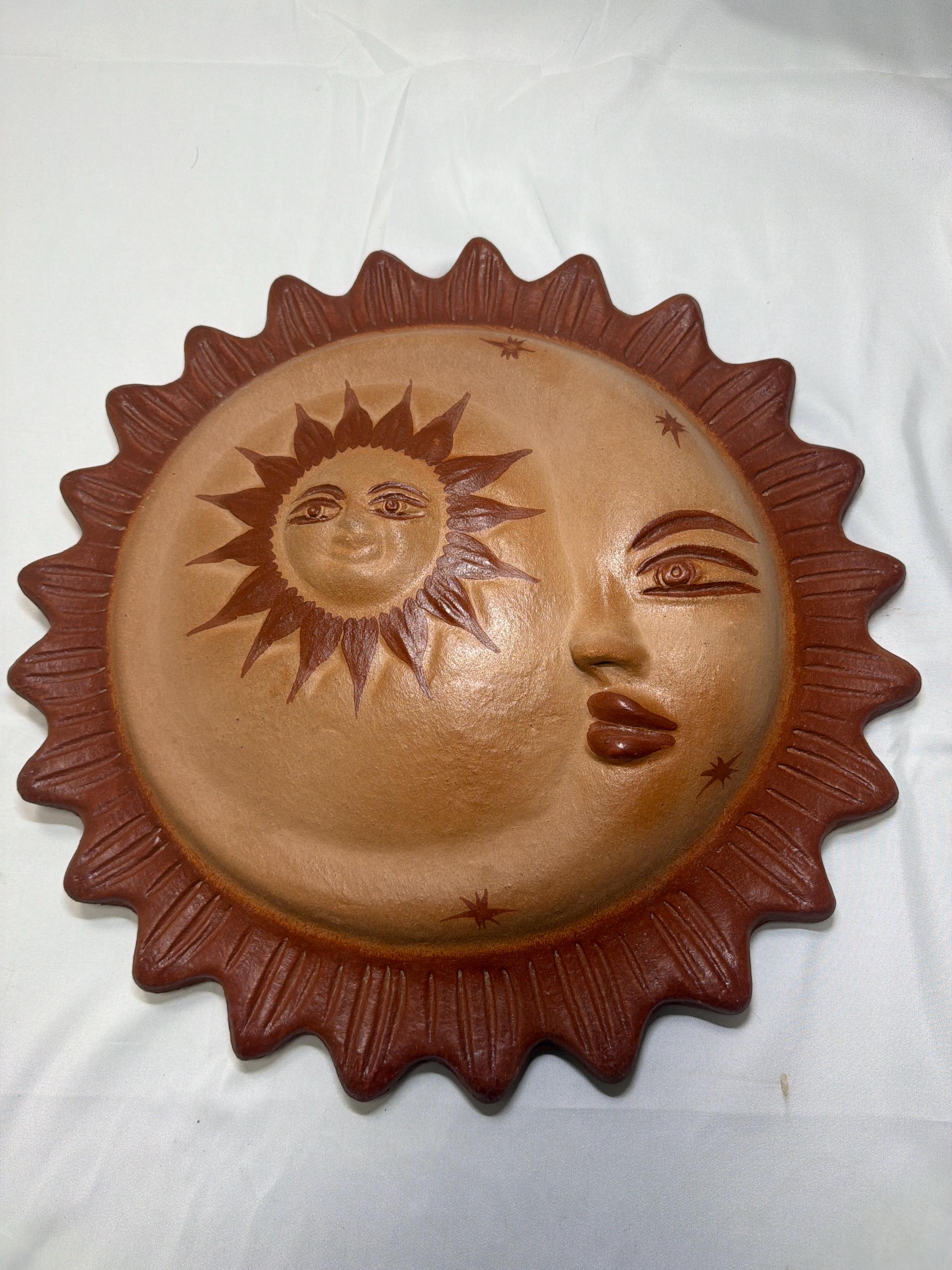Vintage Mexican Ceramic Sun - Etsy