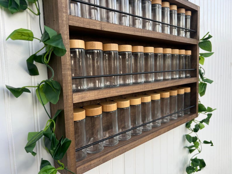 Spice Rack, Wall Mounted Vintage Spice Rack image 10