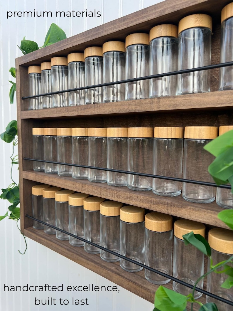 Spice Rack, Wall Mounted Vintage Spice Rack image 4