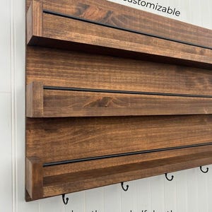Wall Mounted Spice Rack - Wooden Spice Holder - Spice Organizer - Spice Jar Rack - Spice Jar Holder - Spice Rack - Custom Builds