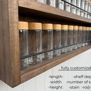Spice Rack, Wall Mounted Vintage Spice Rack image 2